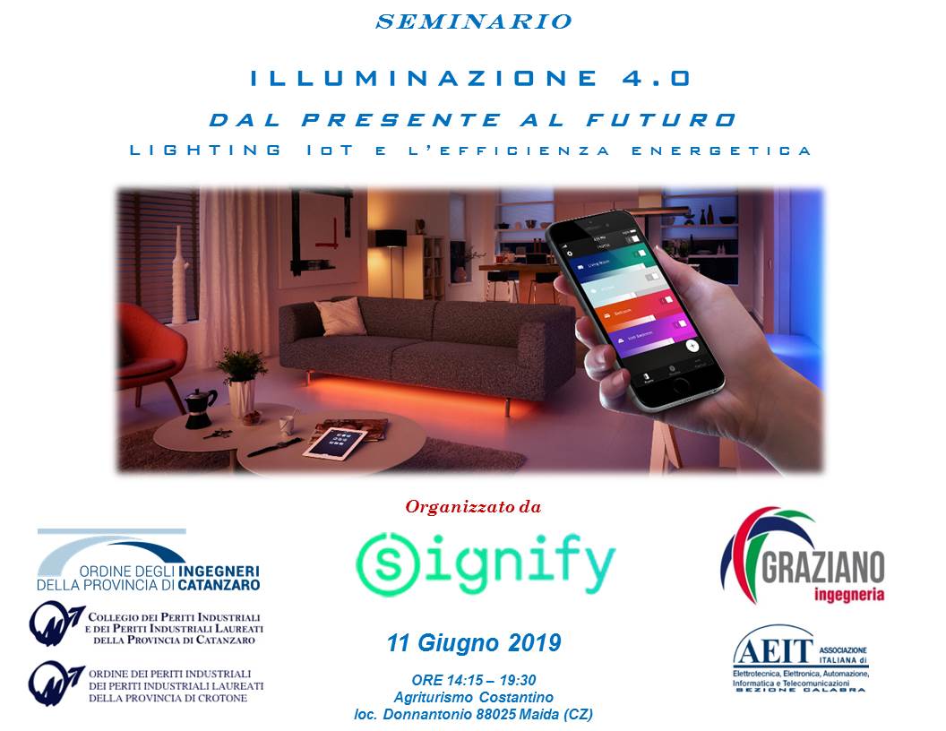 Seminario  ILLUMINAZIONE 4.0  DAL PRESENTE AL FUTURO