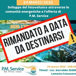 ANNULLATO - Sviluppo del FV attraverso le Comunit&agrave; Energetiche 